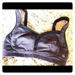 Lululemon striped TaTa Tamer Sports Bra